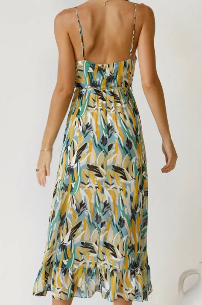 Donna | Bold Colorful Midi Dress