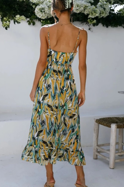 Donna | Bold Colorful Midi Dress